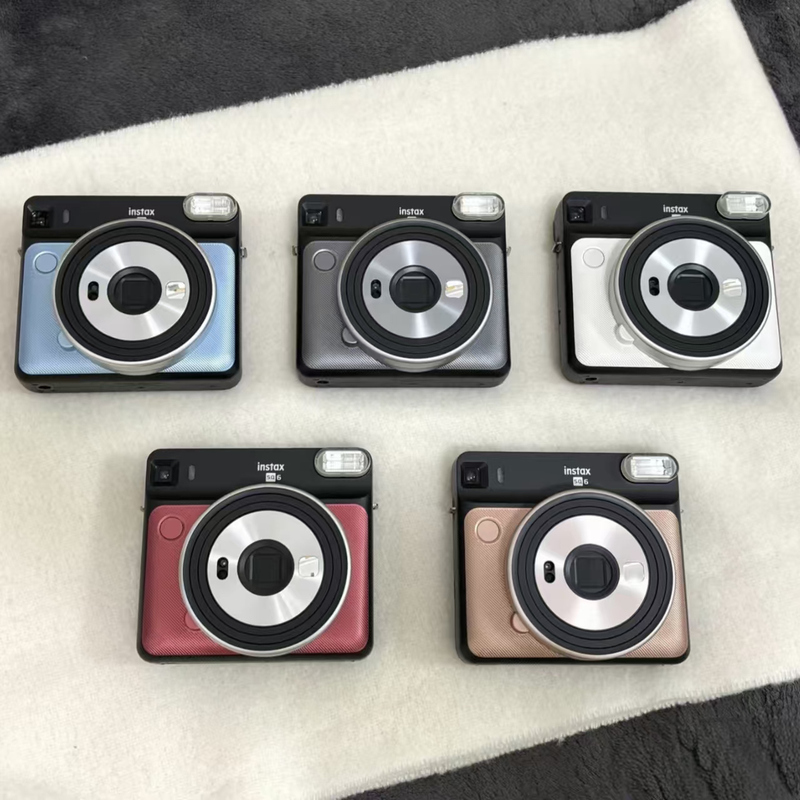 Fujifilm Sq6 Instax White Instant Camera Square Gift for Anniversary