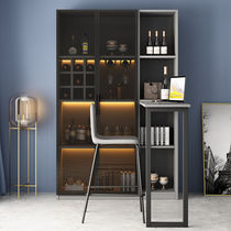 Bar table household with cabinet wine cabinet wine frame glass cabinet against wall small folding bar one guest