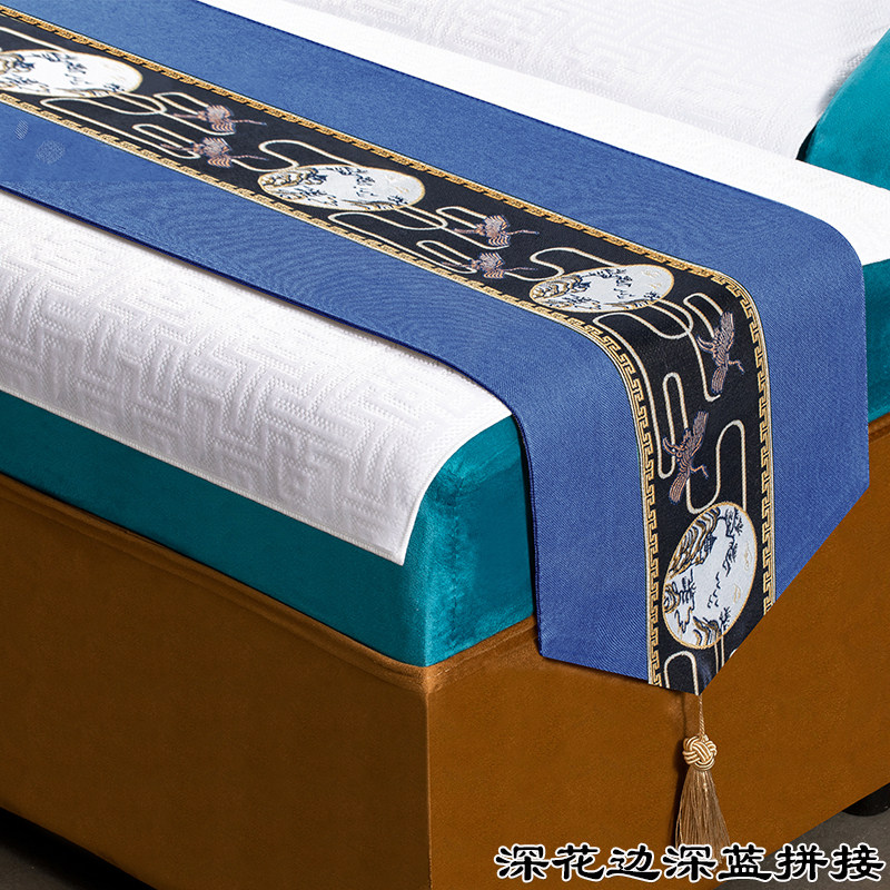 フットマッサージパーラーベッドフラッグ、フットマッサージソファとスツールフラッグ、ビューティーサロンマッサージベッド装飾ストリップ、タイスパ温熱ベッドエンドタオル、ベッドフラッグ