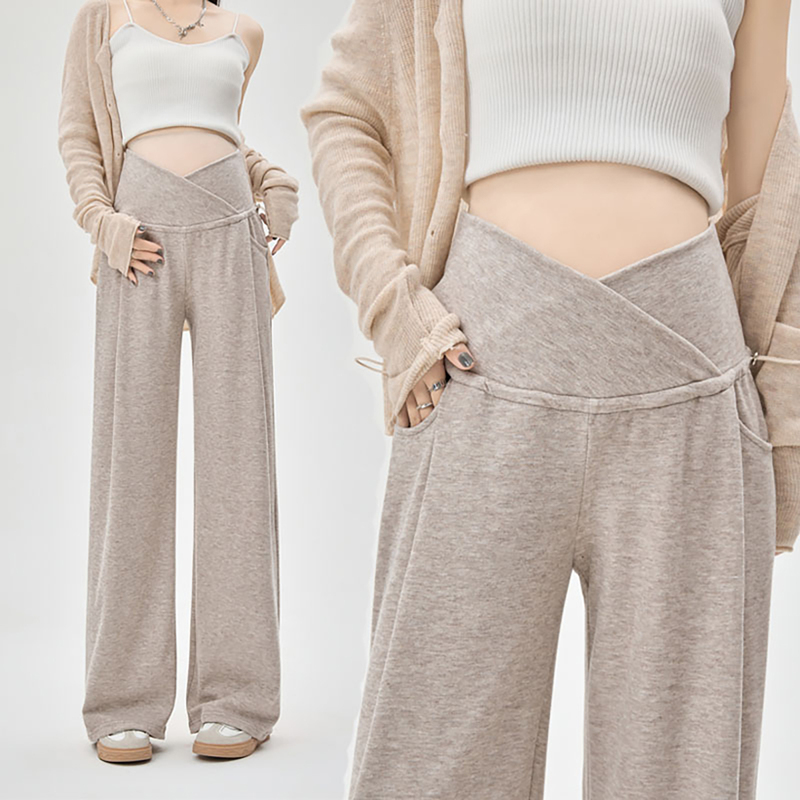 French Uamtor Maternity Pants, Autumn 2026 New Style, Wide-Leg Straight Low-Waist Plus-Size Long Pants That Don'T Tighten the Belly French Uamtor Maternity Pants, Autumn 2026 New Style, Wide-Leg Straight Low-Waist Plus-Size Long Pants That Don'T Tighten the Belly