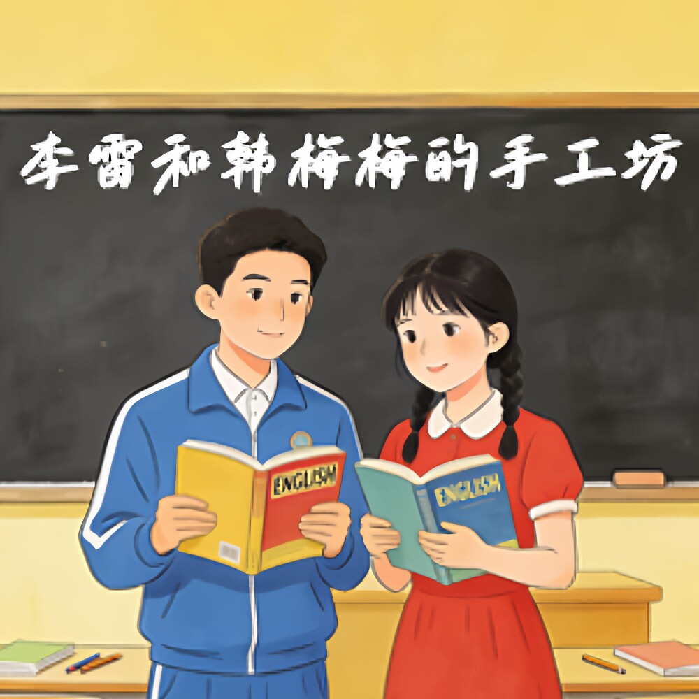 李雷和韩梅梅的手工坊的LOGO