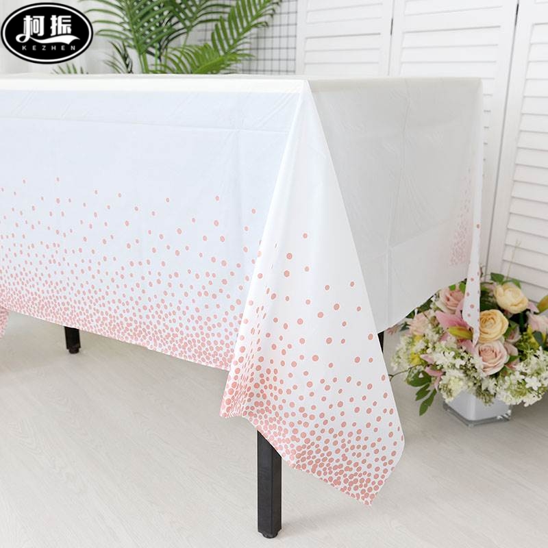 Tablecloth birthday arrangement party party decoration scene dessert table tablecloth disposable thick plastic rectangle