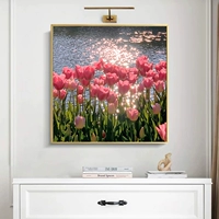 Ti Cai DC Diamond Painting Tulip Fragrant Flower Hai Man Diamond New Restaurant Restaurant Diy Diy Sticky Diamond Cross Stitch Современная простота