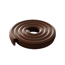 Adjustable wooden door sealing strip door seam soundproof bedroom door silent anti-collision windproof rubber strip door frame leather strip slot type