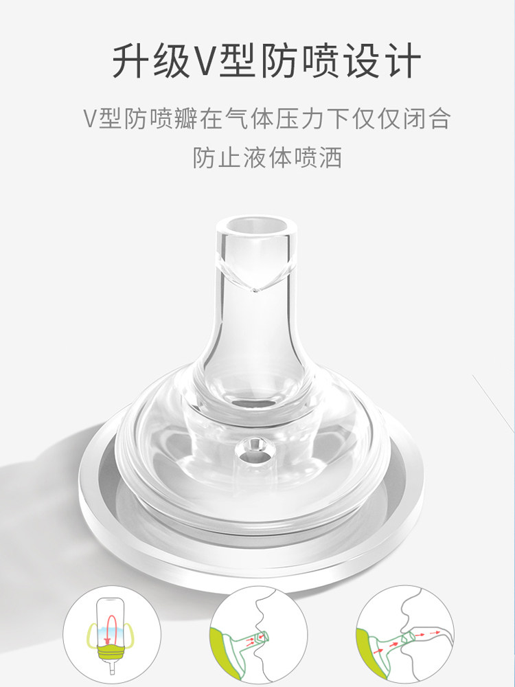 Suitable for Pigeon Baby Bottle Accessories, Wide-Caliber Straw-Type Spout for 6 Months and Above, Learning Drinking Cup, Nipple, Gravity Ball