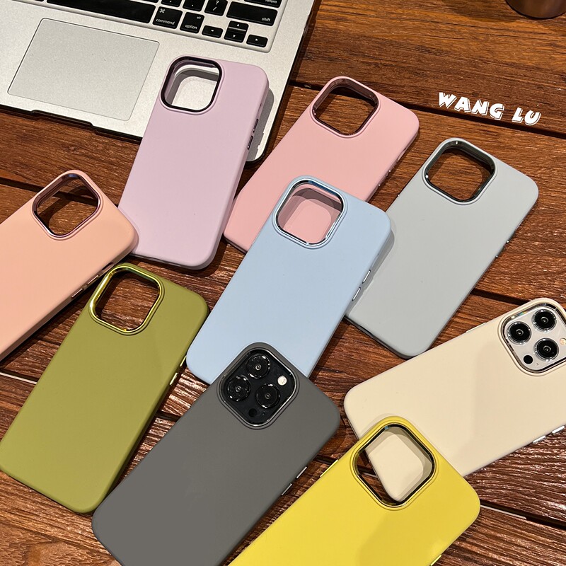 Wanglu New Liquid Silicone Solid Color Case Suitable for iPhone 14 Pro Max New Apple 14 Pro Phone Case 13 Metal Frame 12 Internet Celebrity Style 14 Plus Best Friend Soft and Unique Female Style 16 Wanglu New Liquid Silicone Solid Color Case Suitable for iPhone 14 Pro Max New Apple 14 Pro Phone Case 13 Metal Frame 12 Internet Celebrity Style 14 Plus Best Friend Soft and Unique Female Style 16