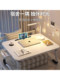 Foldable Small Table for Bed, Computer Desk, Bay Window Study Desk, Home Bedroom Floor Desk, Lazy Desk for Laptop, Student Dormitory Gaming Desk, Writing Desk, Multifunctional Children's Study Desk