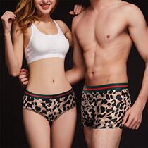 Pure Cotton Crotch Couple Pants Trend Mens Underwear Middle Waist BAO WEN Triangle Pants Sexy Mens Underwear Double Lovers