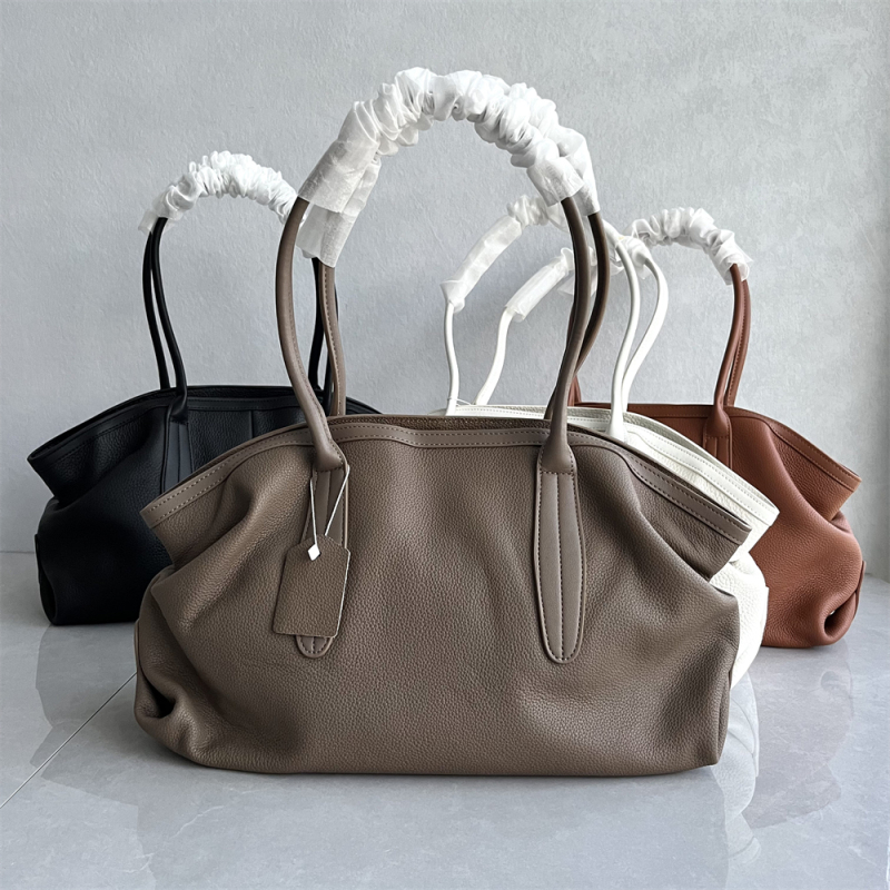Foreign Trade Export First-Layer Cowhide Tote Bag, Fashionable and Versatile, Simple Genuine Leather Texture, Single-Shoulder Handbag, Underarm Bag for Women Foreign Trade Export First-Layer Cowhide Tote Bag, Fashionable and Versatile, Simple Genuine Leather Texture, Single-Shoulder Handbag, Underarm Bag for Women