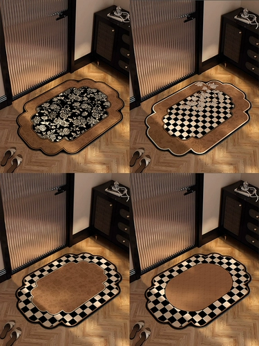 Ретро нескользящий быстросохнущий ковер, изысканный стиль, хорошо впитывает воду