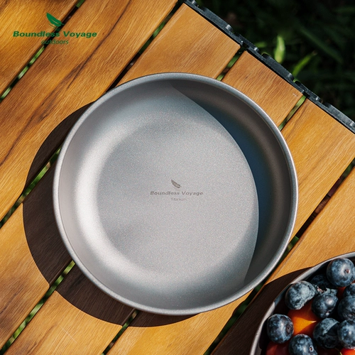 Biwei блюдо из чистого титана, походная тарелка для кемпинга, блюдо для соуса, посуда для приправ, набор из 6 предметов, овощное блюдо, блюдо для супа, миска для риса, для кемпинга