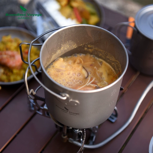 Только на 750 мл чистого титана водяной чашки висит дикий лагерь чайная чашка кофейная чашка мини -складная портативная титановая чашка на открытом воздухе.