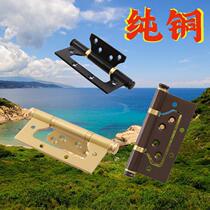 Pure leaf and mother-in-door copper inner door bedroom door thick all copper plus hinge silent bearing door free no brand opening