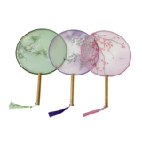 Летний вентилятор, ханьфу, ципао, круглый веер, с вышивкой