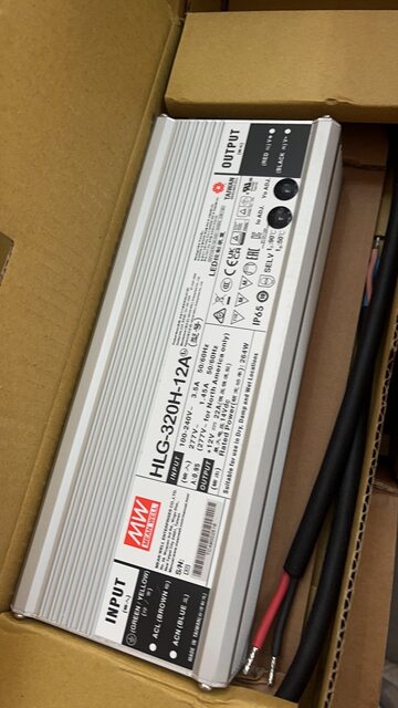 Hlg-320H-12A Lighting Power Supply 12V22A Guaranteed Genuine Taiwan Mean Well Quality