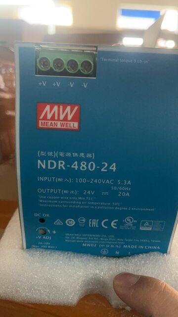 Taiwan Meanwell Power Supply NDR-480-24 DC voltage regulator DC24V14.6A guaranteed to be authentic and brand new