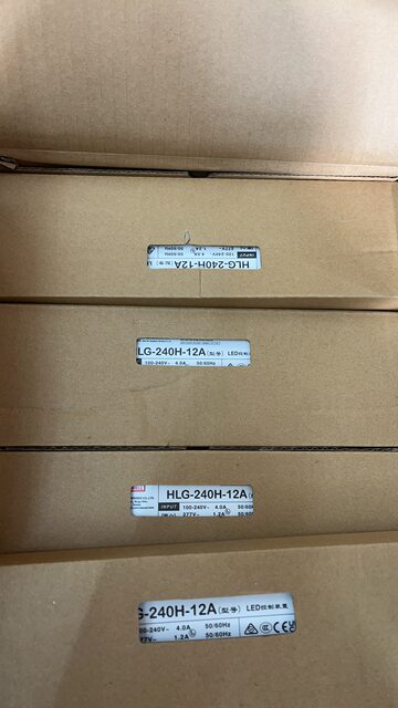 Hlg-320H-12A Lighting Power Supply 12V22A Guaranteed Genuine Taiwan Mean Well Quality