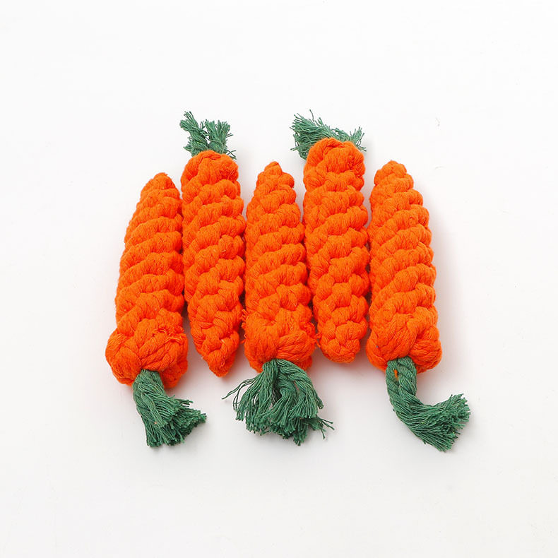 Spot Carrot Pet Toys Bite Resistant Dog Toys Braided Teeth Bite Resistant Dog Toys