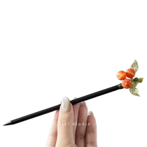 Big Orange Italian Fresh Orange Hairpin Cute Hairpin New Chinese Style Hair Accessories Travel Hairpin Hairpin