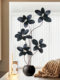 Artificial Green Plant Black Rubber Tree Potted Fake Plant Bionic Living Room Decoration High-End and Elegant Decoration