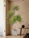 Artificial Green Plant Decoration, Simulated Indoor Nandina Bamboo, Living Room Ornament, Large High-End Light Luxury Floor-Standing Potted Plant, Fake Flower Tree