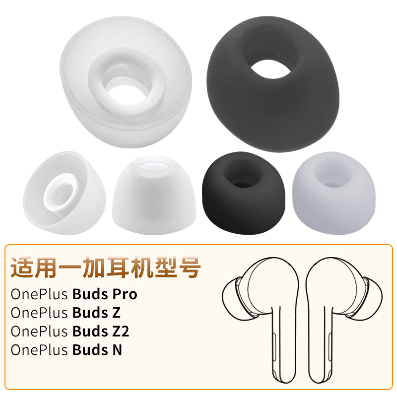 Pinjigao Earplug Cover Is Suitable for Oneplus Buds Z2 Headphone Cover Buds Z Silicone Ear Cap Buds Pro Earmuffs Buds 2Pro Light Version Buds N Wireless Headphone Accessories