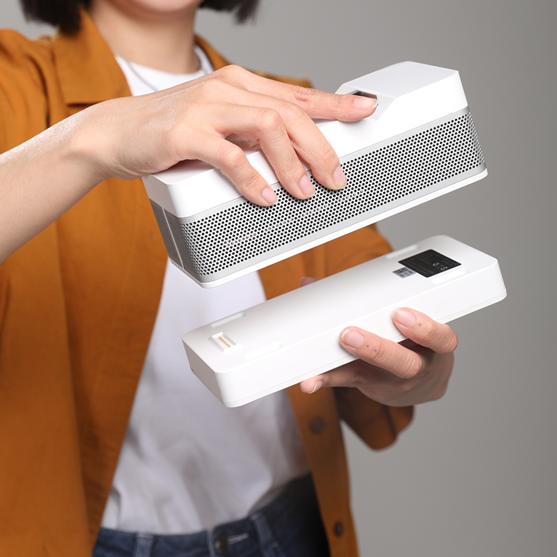 Witseer Hui Display P9 Projector Special External Battery Module Sound Module Light Weight Portable Open View Movie Magic Sound Quality Outdoor Portable Use Desktop Projection Touch point-Tato