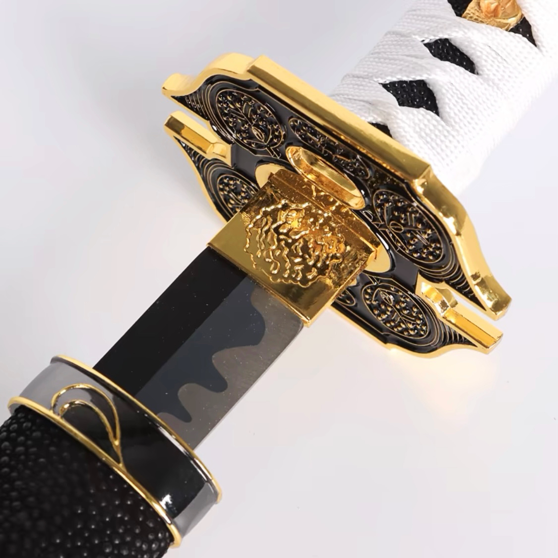 鬼泣5代维吉尔尼禄武器阎魔刀COS武器金属合金道具炎魔太刀未开刃_