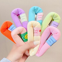 Milk Oil Color Hair Clip Bubble Sponge Fluffy Sponge Fluffy Large Liu Hai Broken Hair Clip Cute Teenage Girl Heart Head Accessories Soft Fufu Clip