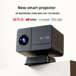 Hong Kong and Macau Overseas Version Projector, High-Definition White Wall Direct Projection, Automatic On-Screen, Autofocus, Automatic Correction, HDMI Connection to Computer, Switch/Ps5, Wireless Screen Projection for Mobile Phones, Projector for Overseas Use