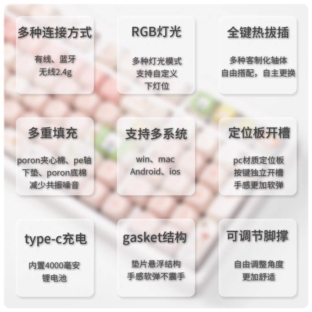 world.taobao.com: M98 Three-Mode Wireless/Wired Mechanical Keyboard 98 ...