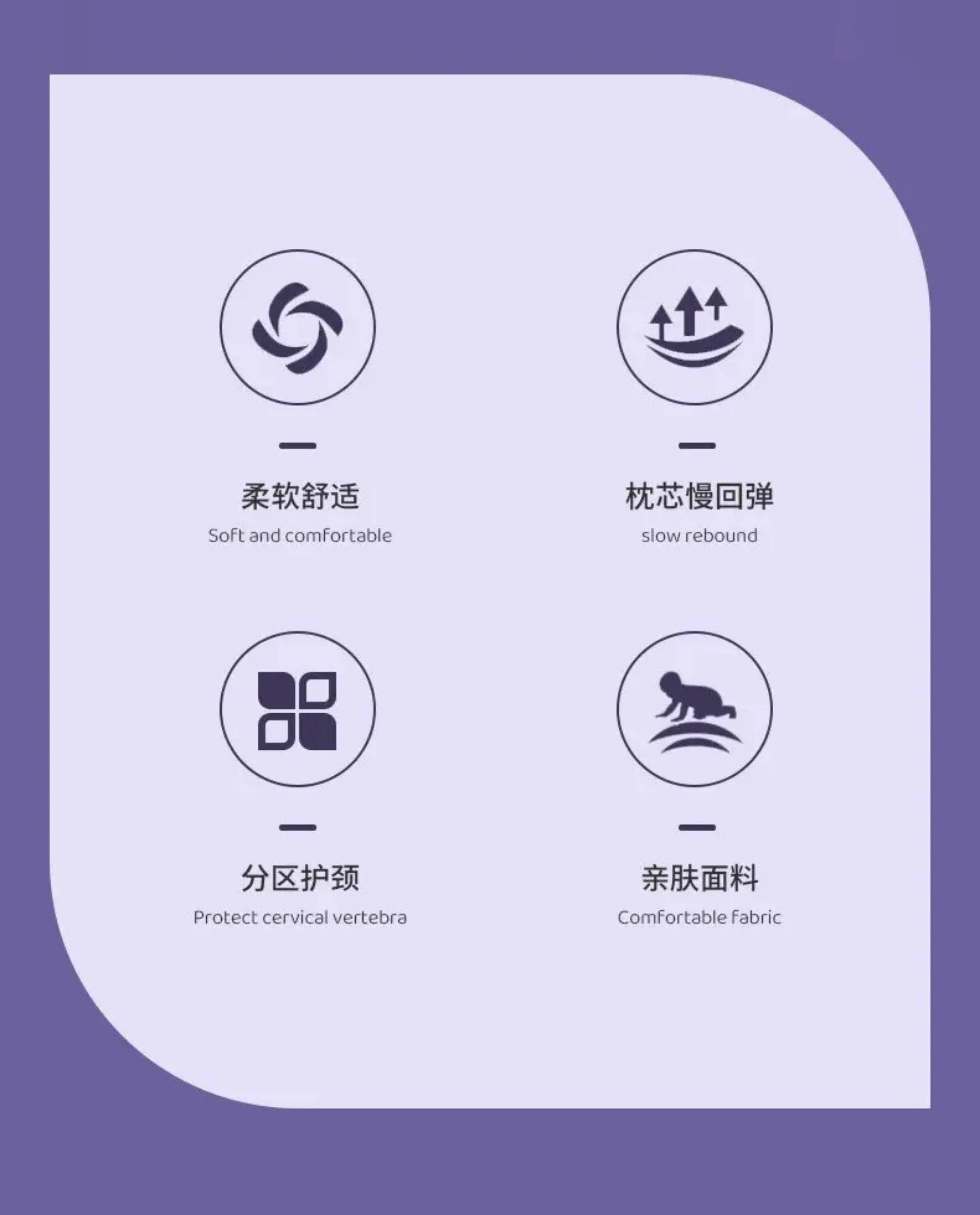 Подушка 亚马逊蝶形记忆枕慢回弹记忆棉枕头不塌护颈枕成人颈椎枕