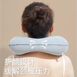 야외 풍선 u 자형 베개 여행 휴대용 목 베개 자동차 비행기에 앉아 U 자형 베개 목 방지 여행 인공물