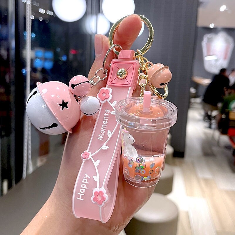 Schoolbag Pendant Girls Primary School Children Girls Pendant Small Jewelry Cute Ice Cream Cone Keychain Gift