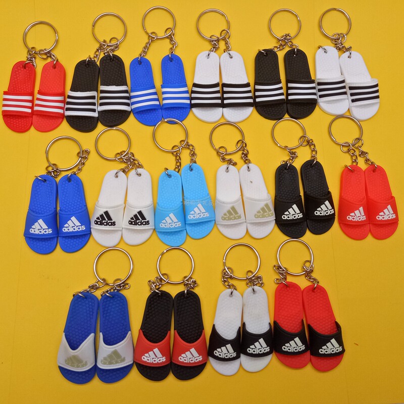 [Ready Stock] Sports Brand Mini Slippers Pendant Naiji Slippers Keychain Adidas Nb Trendy Brand Pendant