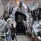 Halloween decoration outdoor skull hanging ghost hanging tree outdoor haunted house secret room horror arrangement scary props