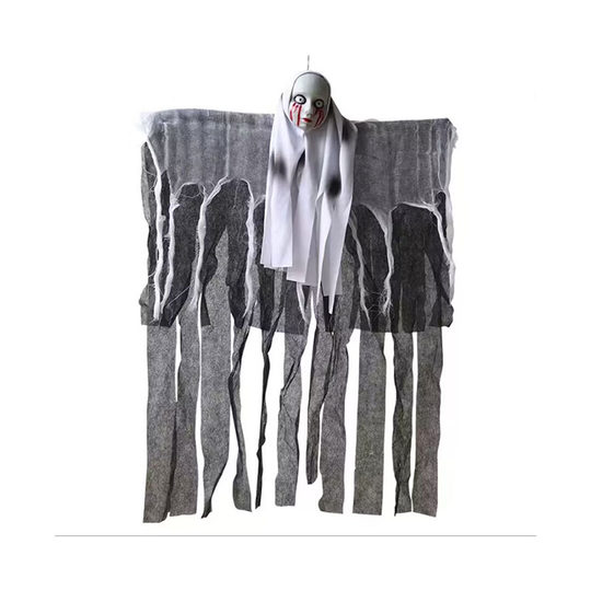 Halloween decoration outdoor skull hanging ghost hanging tree outdoor haunted house secret room horror arrangement scary props