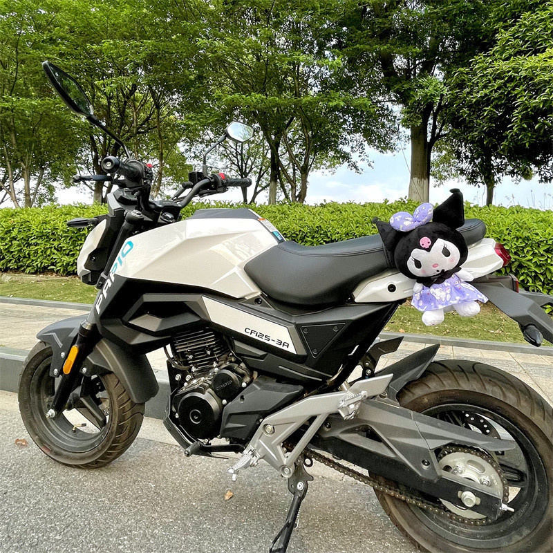 Motorcycle decoration doll doll electric car small accessories pendant strawberry bear vibrating tail box trunk car exterior