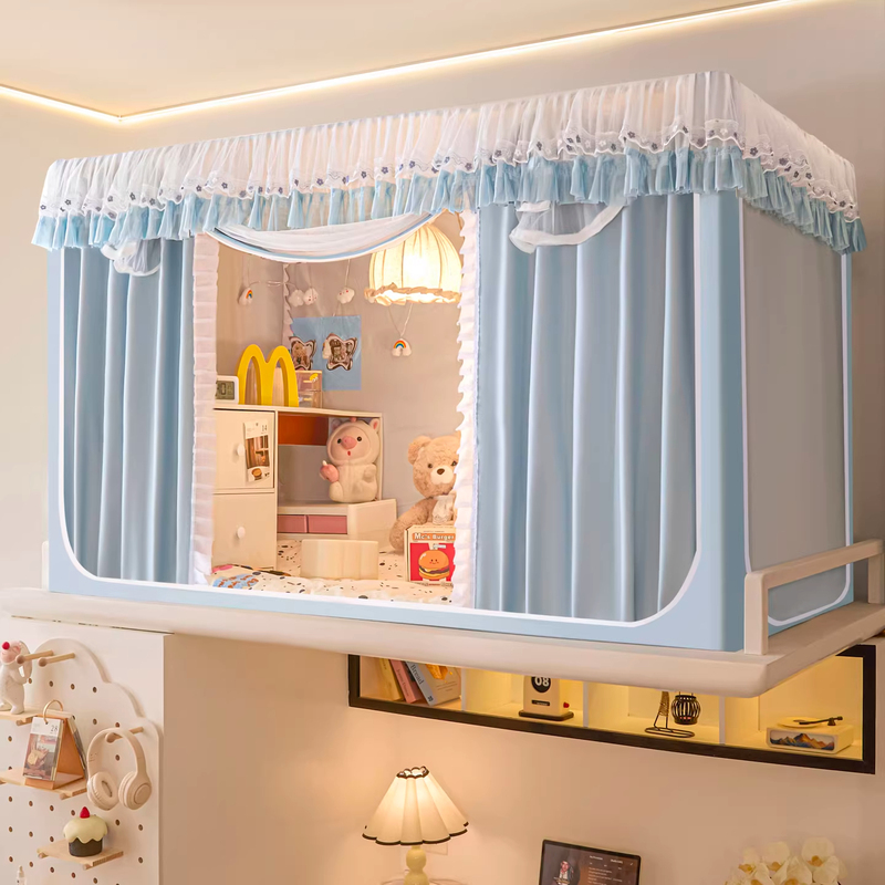France's 2026 New Model Bunk Bed Blackout Curtain Student Mosquito Net 0.8m 0.9m Bed Dormitory Privacy Curtain