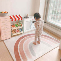 ins Rainbow Mat Childrens Room Carpet Crowding Mat Bedroom Carpet Mat Baby Non - slip Mat