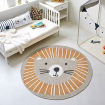Round Baby Crawling Mat Cartoon Animal Lion Mat Cushion Foreign Trade Mat Carpet Climbing Mat