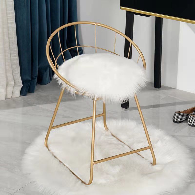 Dresser Chair light extravagant High Nordic Ins stool Teenage Hearts Bedroom Backrest Princess Bow Tie Makeup Chair 