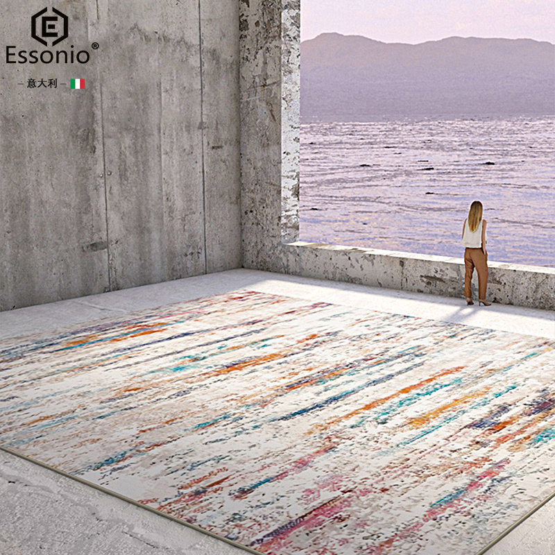 Living room carpet modern air purple light luxury high-end Nordic study bedroom sofa tea couch beds edge carpet mat