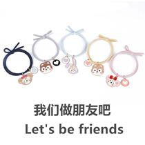 The Lovers Rope Cute Stars Girl Dei Reveal small sending leather gluten male CZ126_66 Friend Korean version Student hand Ring Hair Rope two