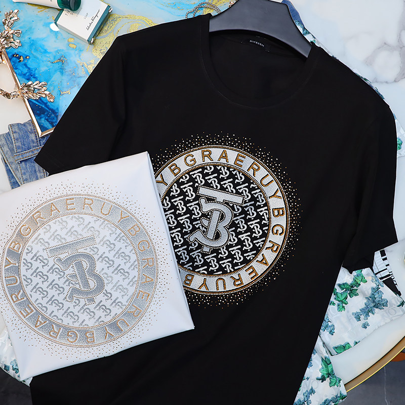 European Station Highend Trendy Brand Tshirt Men's Shortsleeved