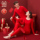 Термобелье Hengyuanxiang Natal Year, женская осенняя одежда, длинные брюки, мужская осенняя и зимняя нижняя рубашка из плотного хлопка плюс бархат mini 2