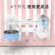 Pet Dog Fence Hanging Water Dispenser Stand Pet Drinking Water Feeder Dog Cage Food Bowl Anti-Spill Bowl Holder