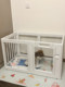 Transparent Dog Fence Acrylic Dog House Pet Fence Indoor Isolation Small Dog Cage Home Balcony Fence