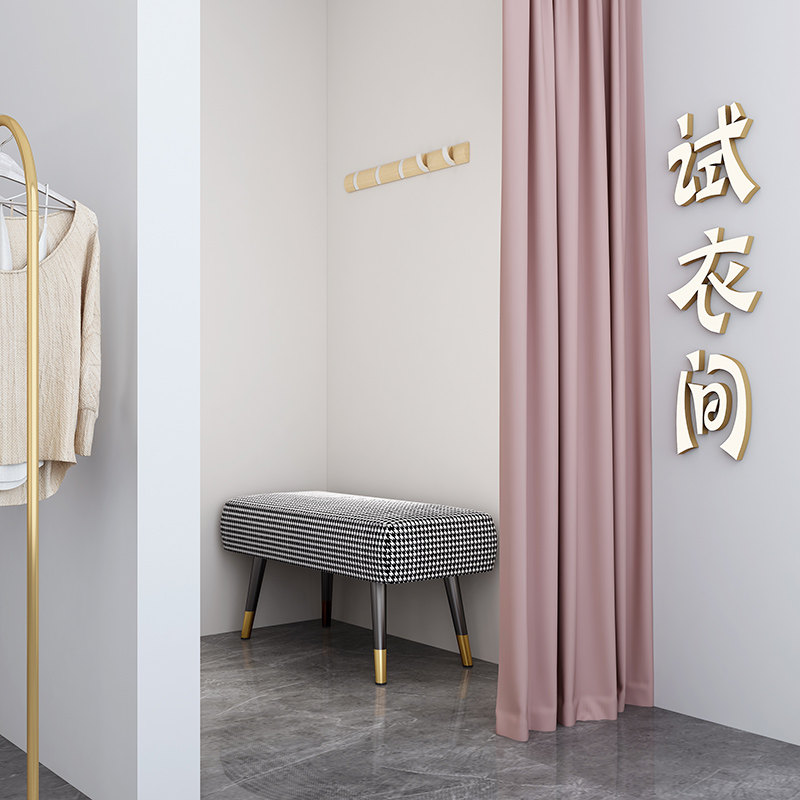 Strip Stool Changing Shoes stool Domestic doorway Fitting Room Stool Clothing Shop Clothes Cloakroom Couch Stool Test Shoes Changing stools