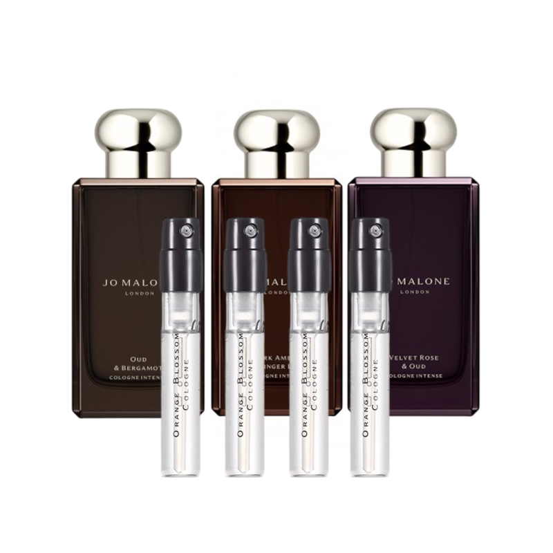 Jo Malone White Jasmine, Peppermint, Cypress & Grapevine, Gingerbread Earl Grey, Yellow Flower, Bitter Orange, Acacia Flower Perfume Sample
